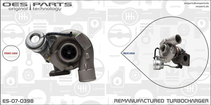 OES PARTS Компрессор, наддув ES-07-0398